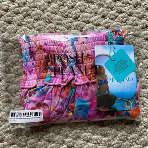 Posh Peanut little mermaid smocked flutter sleeve babydoll & bloomer 3-6 months